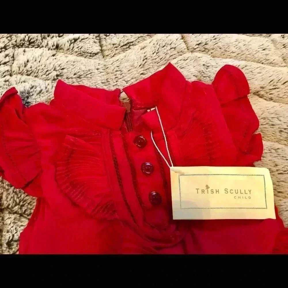 3 for 30$ Trish Scully baby girls red dress NWT